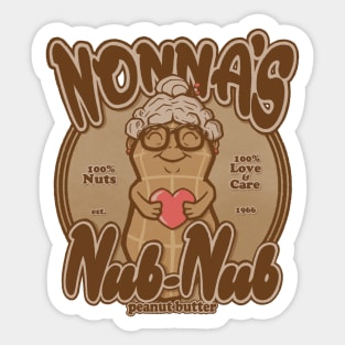 Nonna's Nub Nub Sticker